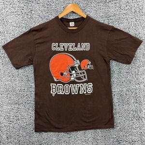Vintage Cleveland Browns Shirt Mens Medium Brown NFL Football Team Rated 90s